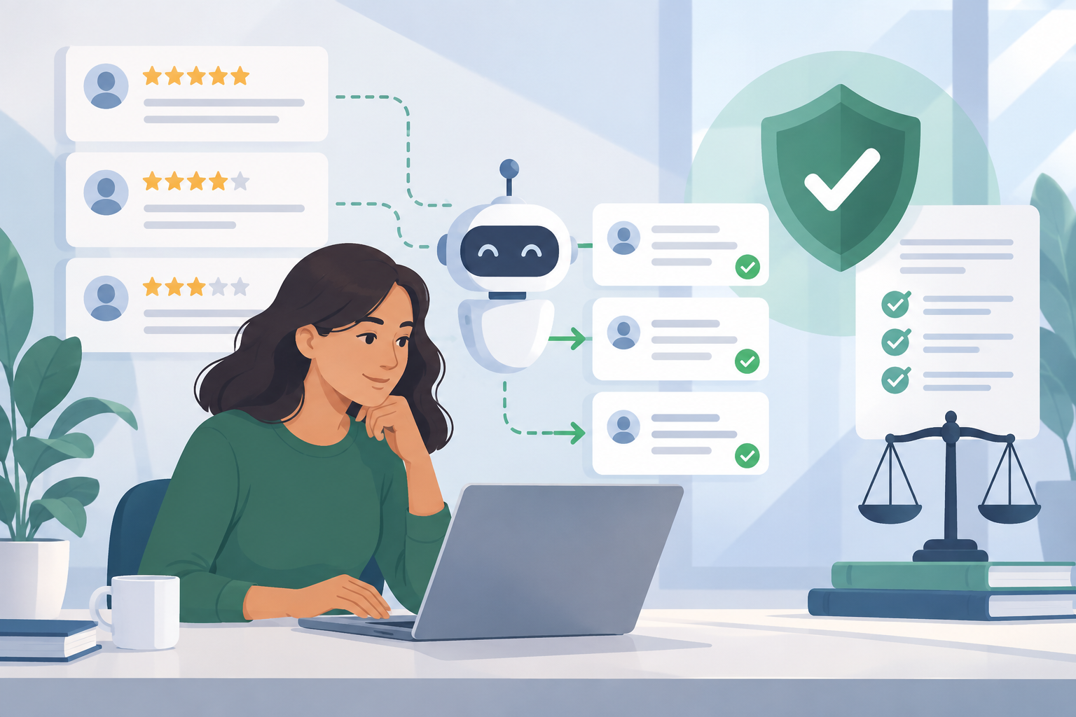 Illustration: Best Practices for Automated Review Replies That Stay Compliant